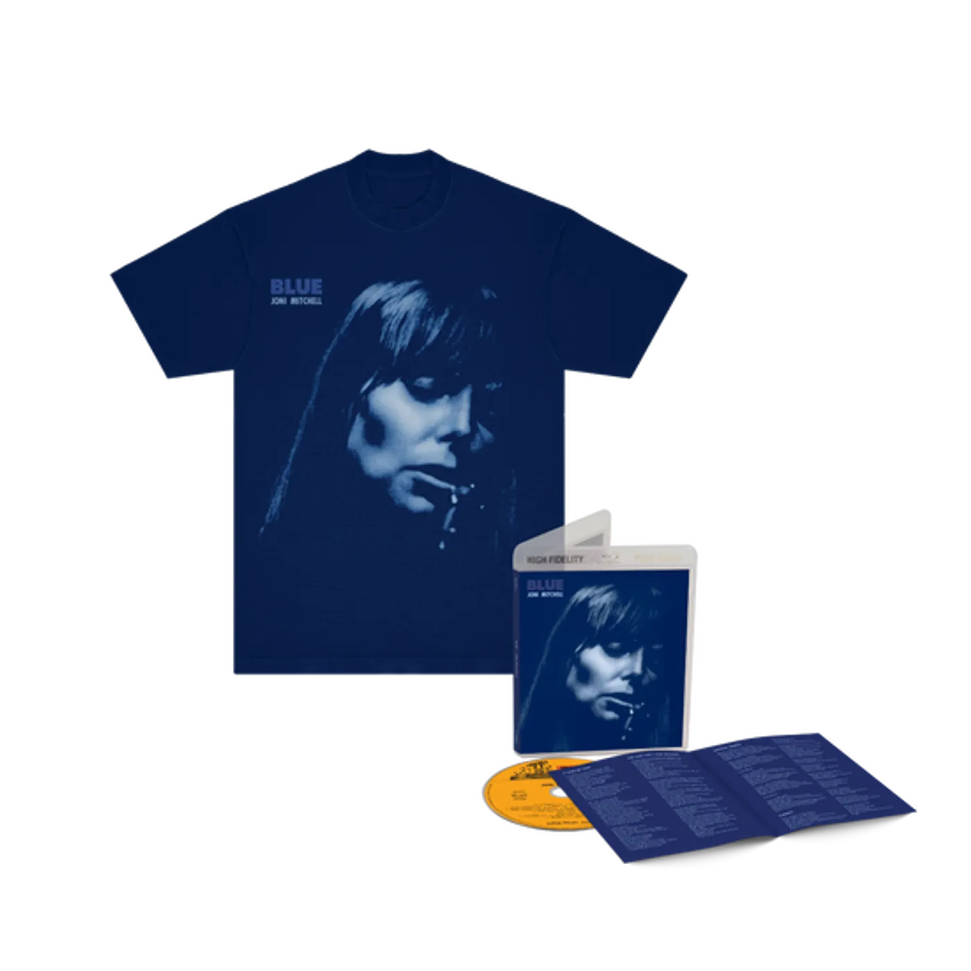 Joni Mitchell Blue (Atmos) (Blu-ray) + Album Cover Tee Bundle