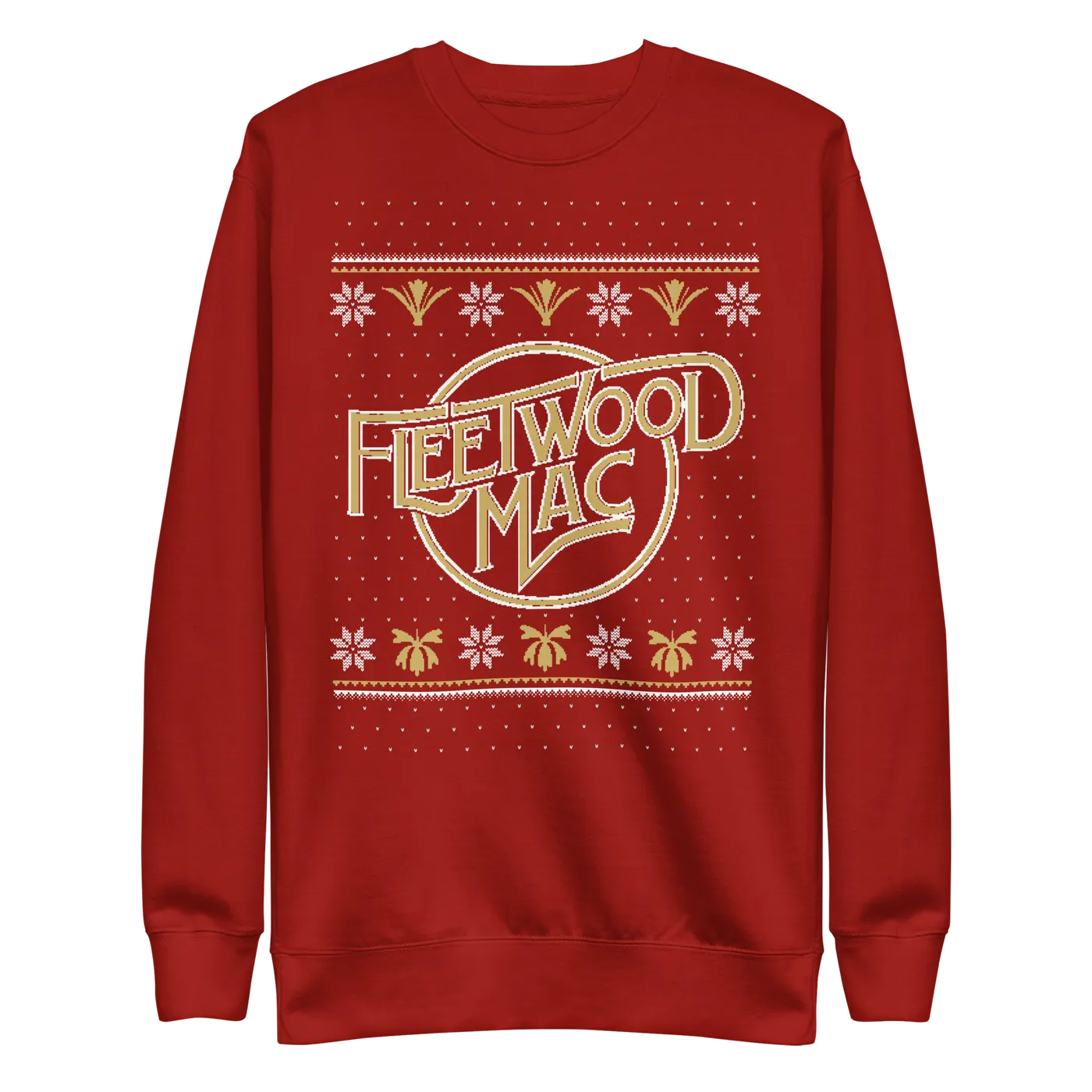 Fleetwood Mac Knit Print Holiday Crewneck
