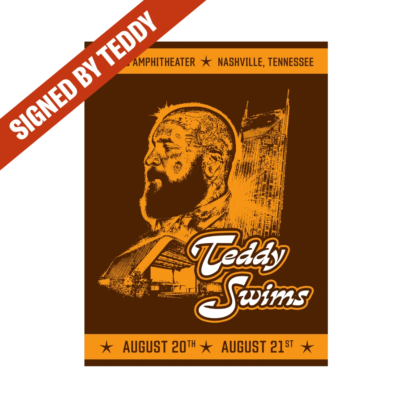 Teddy Swims Nashville Concert Poster