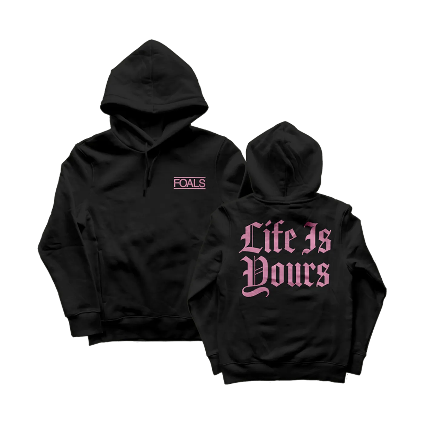 Foals Life Is Yours Gothic Logo Hoodie