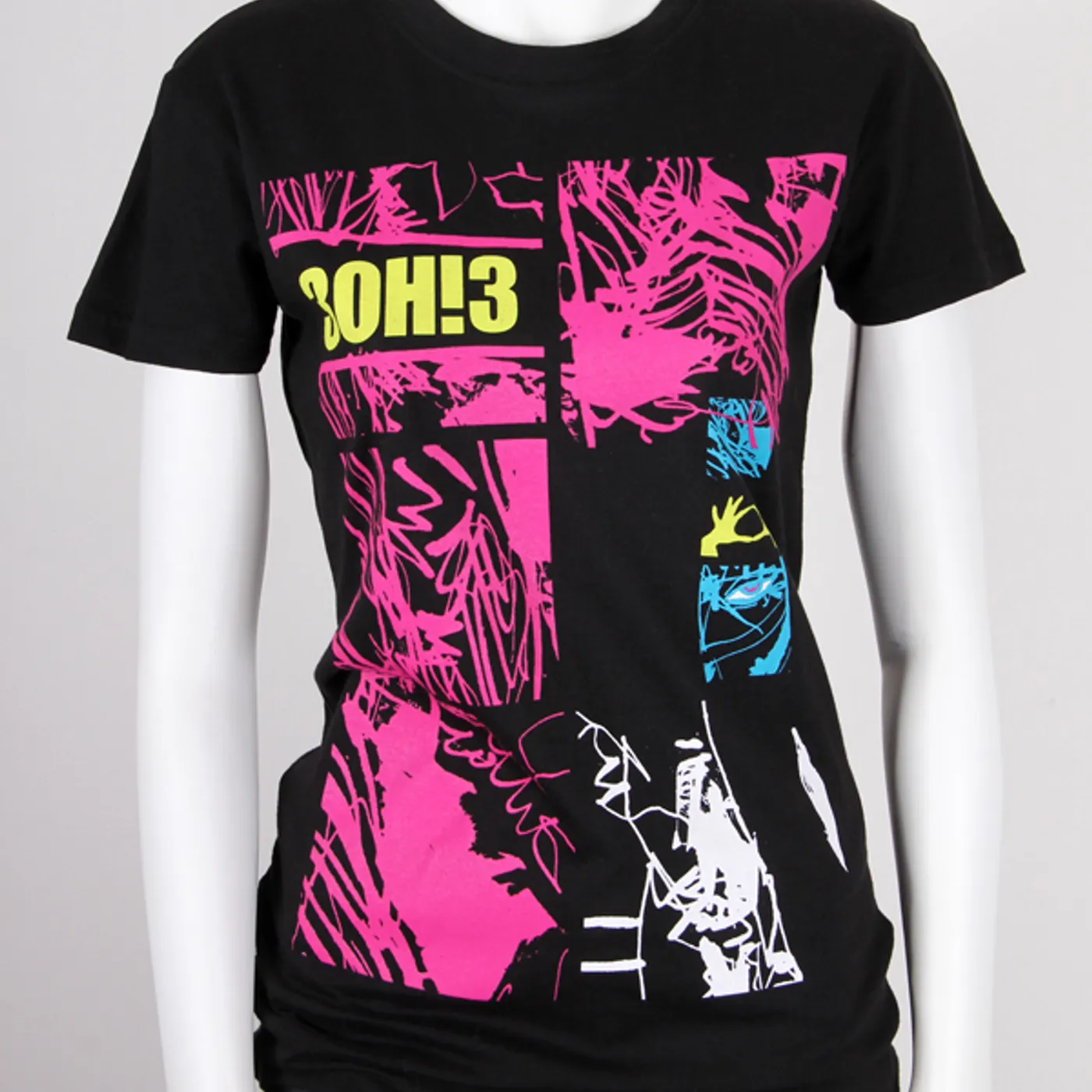 3OH!3 Forest Pieces Juniors T-shirt