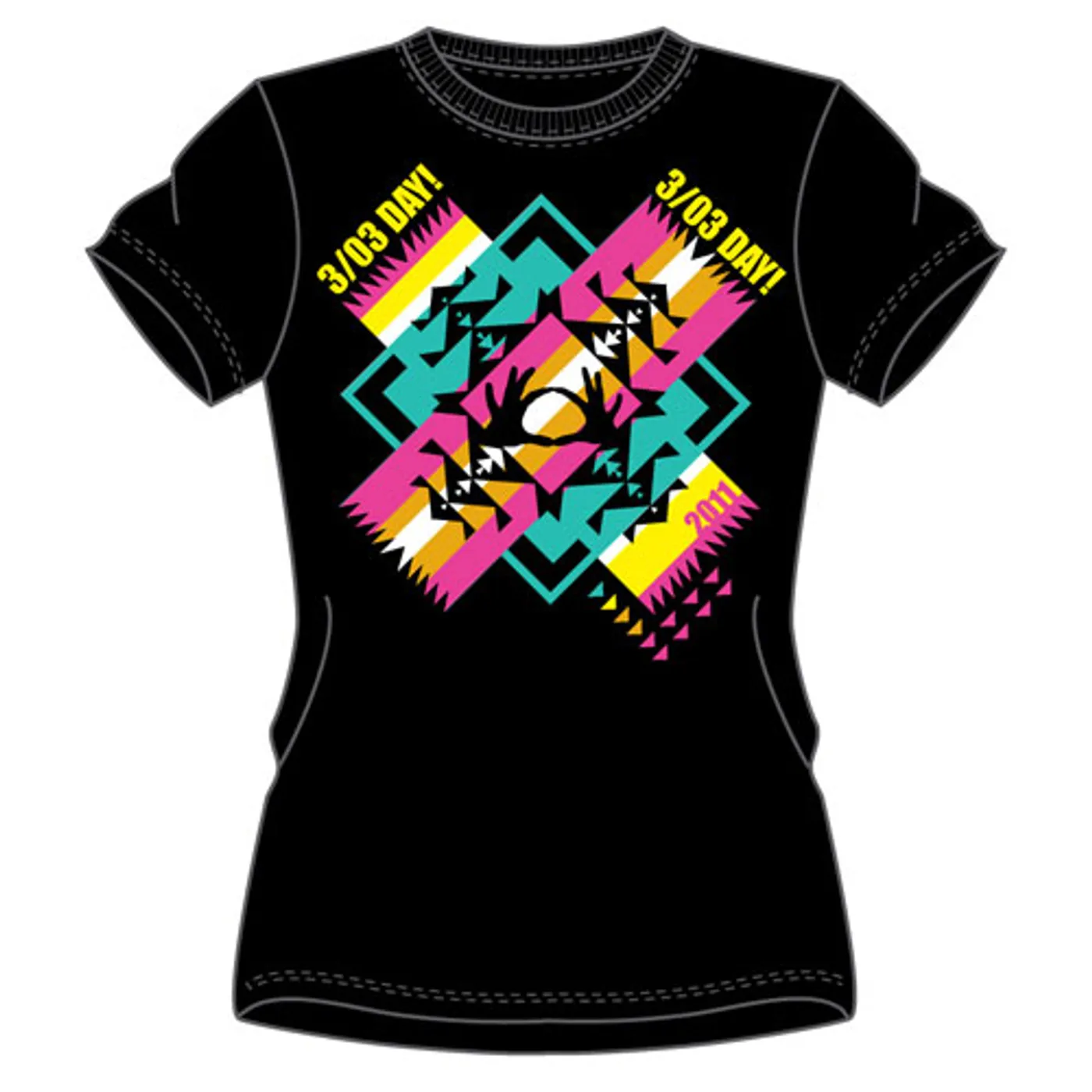 3OH!3 3.03. Day T-Shirt (X-Small)