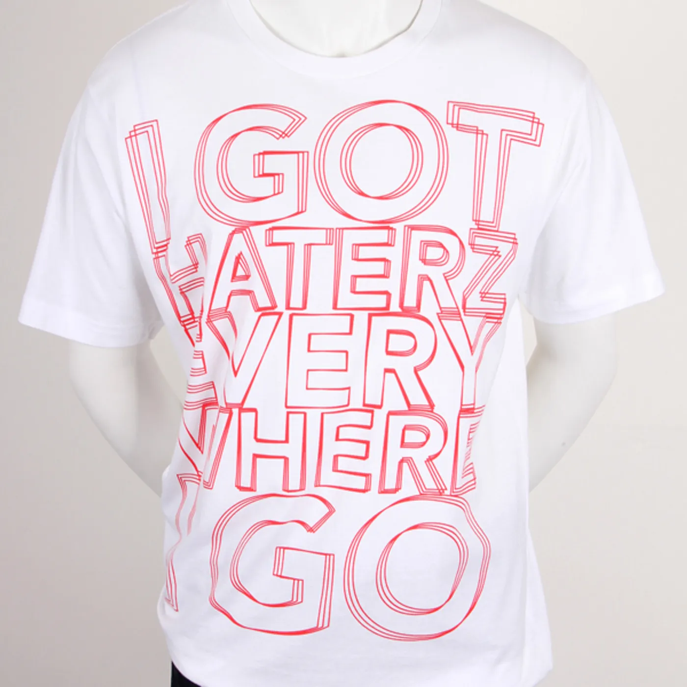 B.o.B Haterz Shock Basic White T-shirt