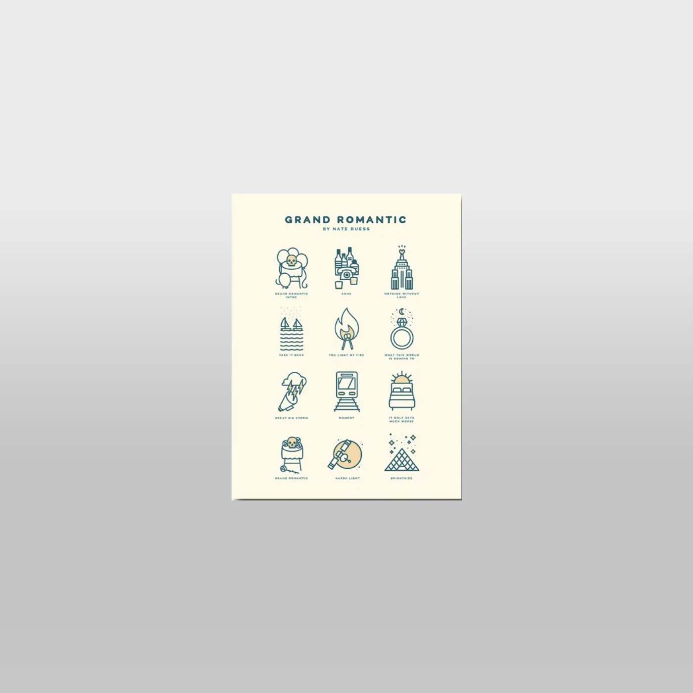 Nate Ruess Romantic Icons Poster