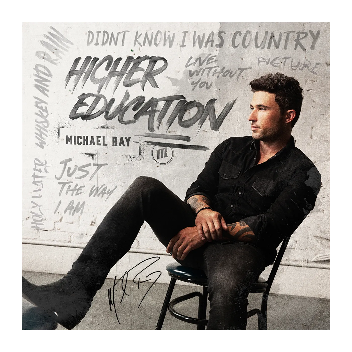Michael Ray Higher Education Autographed Poster