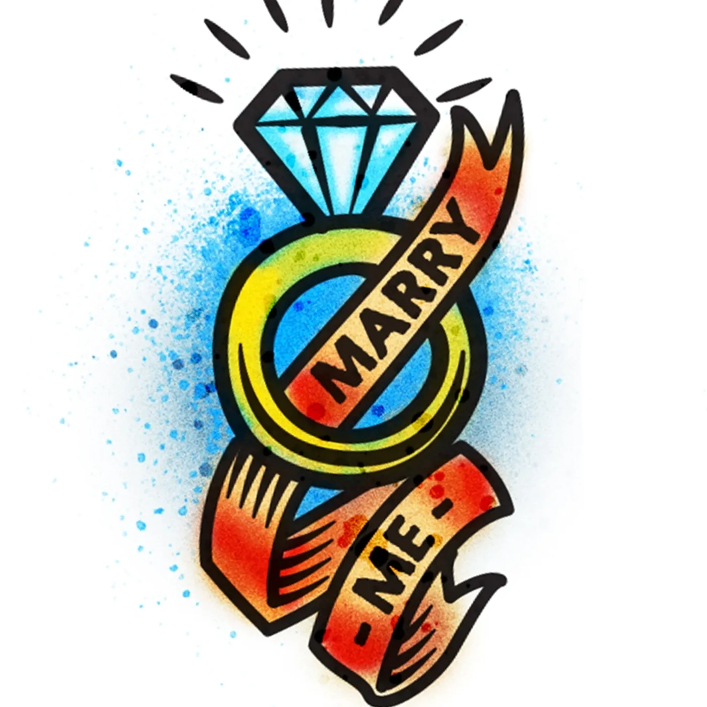 Jason Derulo Marry Me Temporary Tattoo Sheet