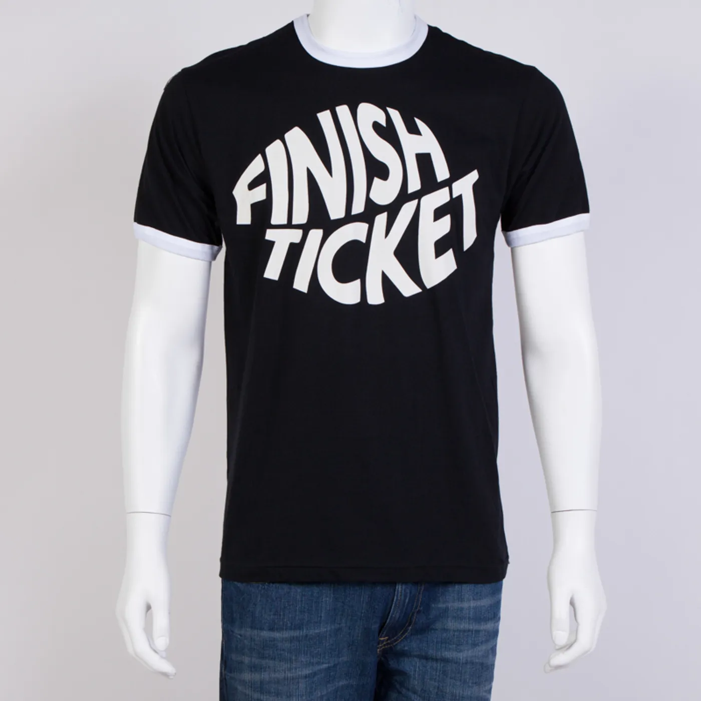 Finish Ticket Logo Slim Fit T-Shirt