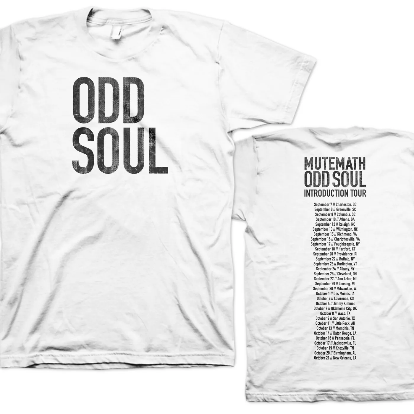 Mutemath Odd Soul Tour T-shirt (white)