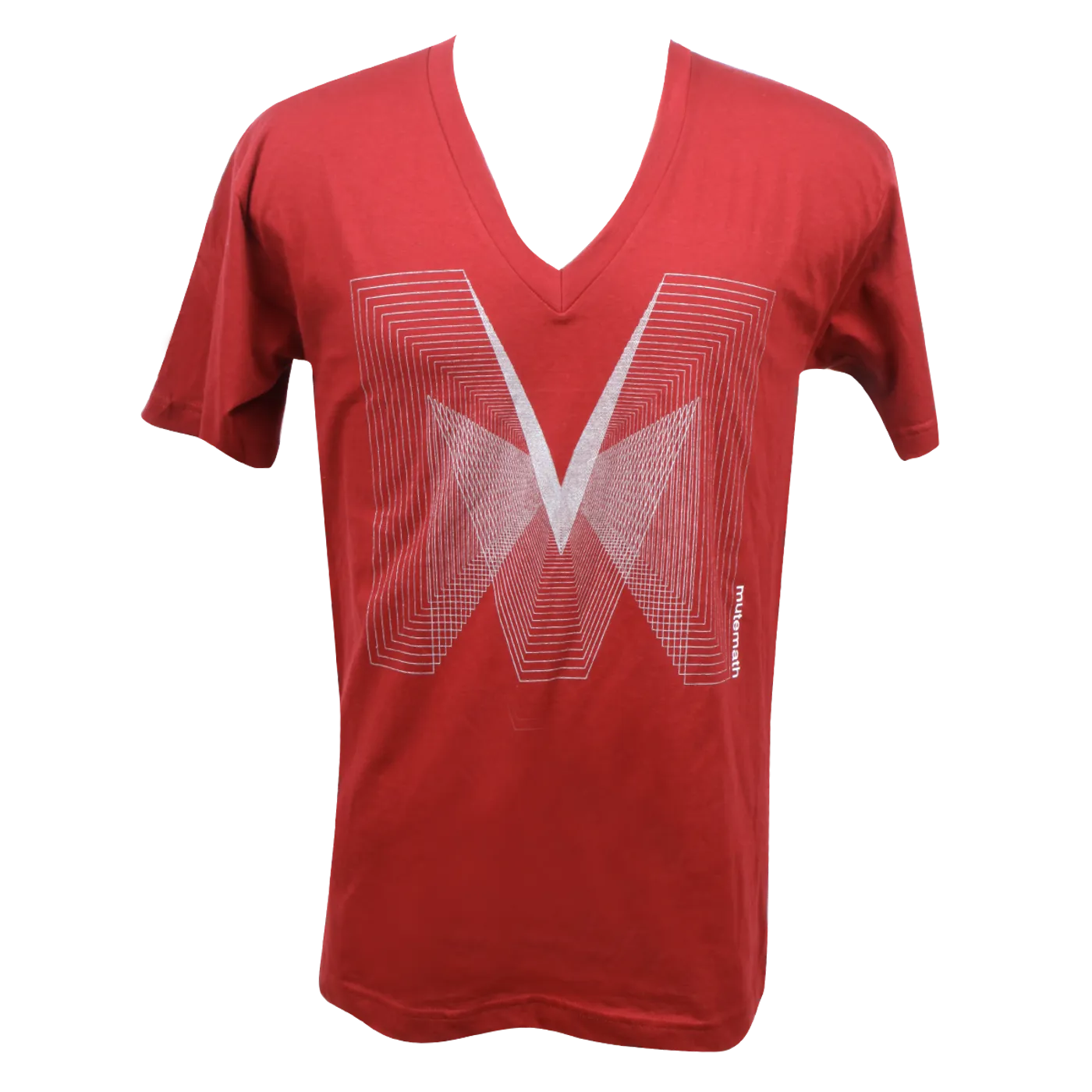 Mutemath Infinite Regression V-Neck Cranberry