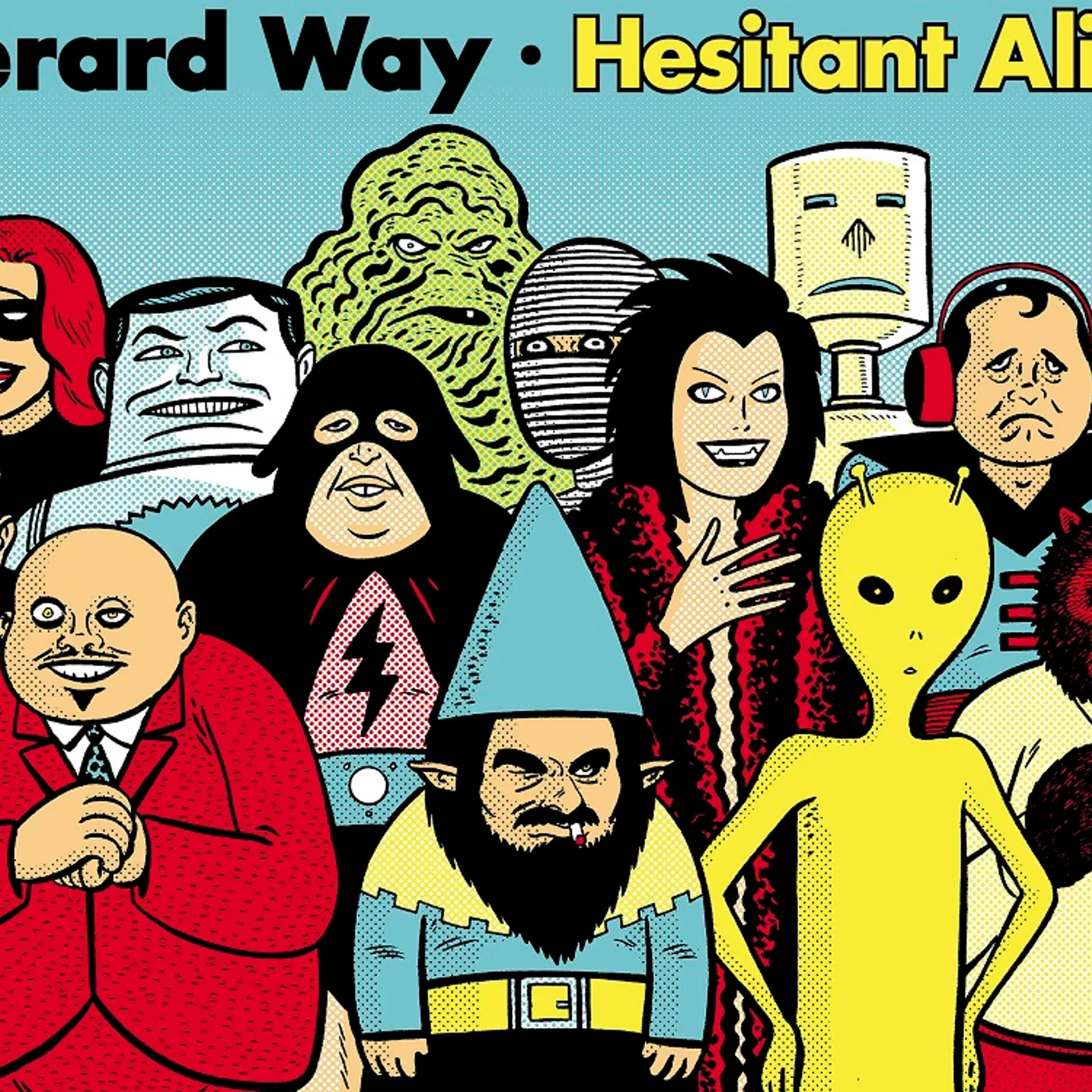 Gerard Way Gilbert’s Aliens Silkscreen Poster