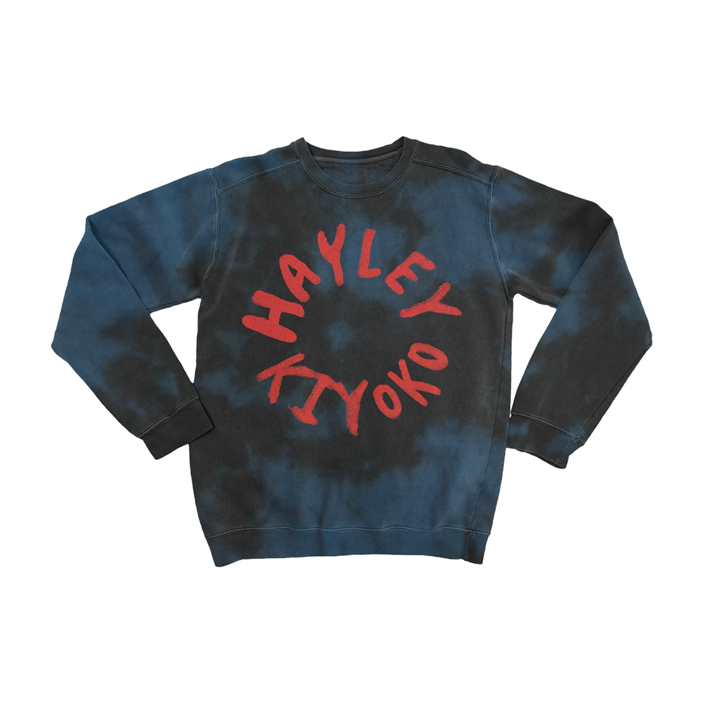 Hayley Kiyoko Album Type Blue Tie Dye Crewneck