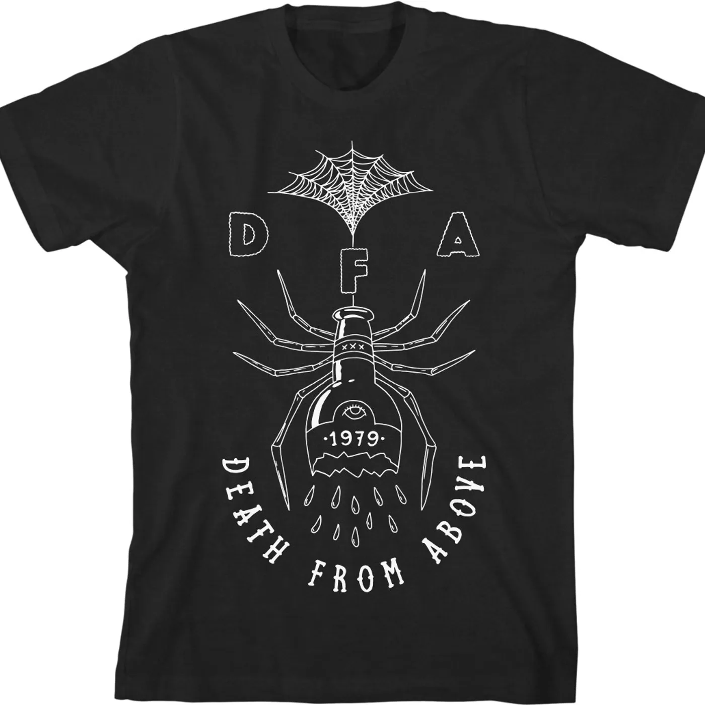 Death From Above 1979 Bottle Spider Web T-Shirt