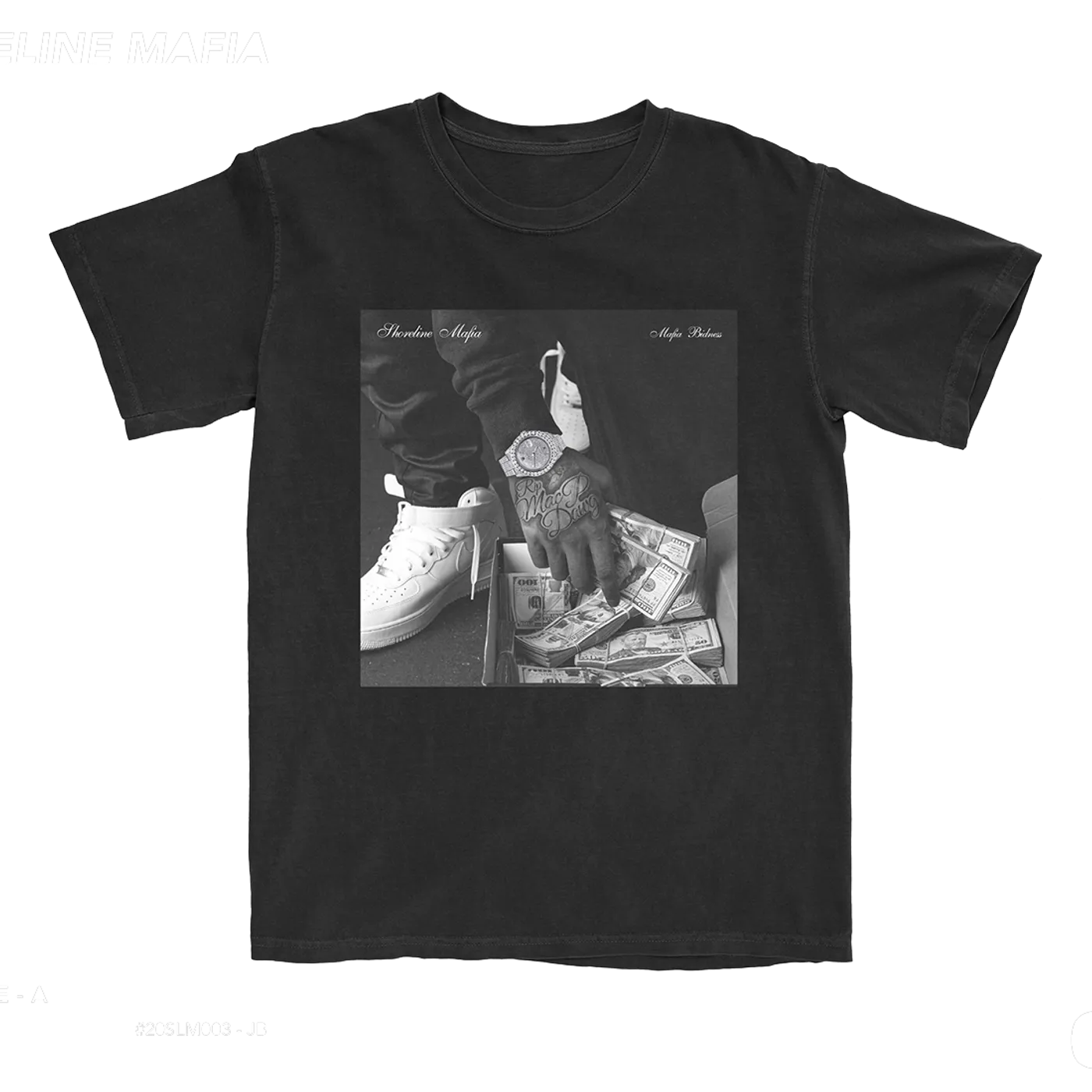Shoreline Mafia Album Cover T-Shirt (Black)