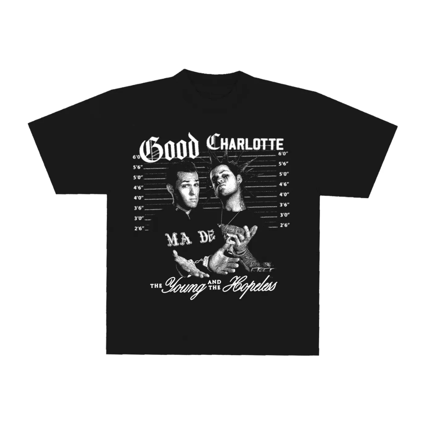 Good Charlotte Old School Mugshot Tee