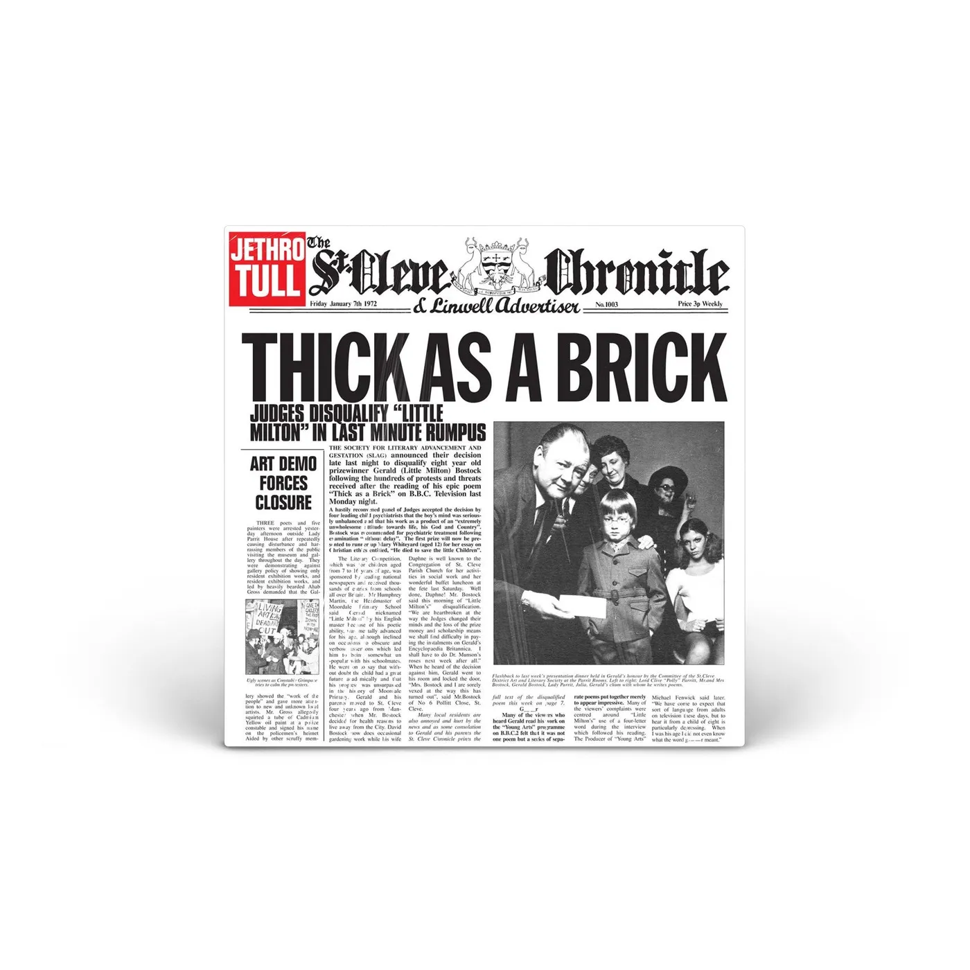 Jethro Tull Thick as a Brick (2014 Remaster) vinyl LP
