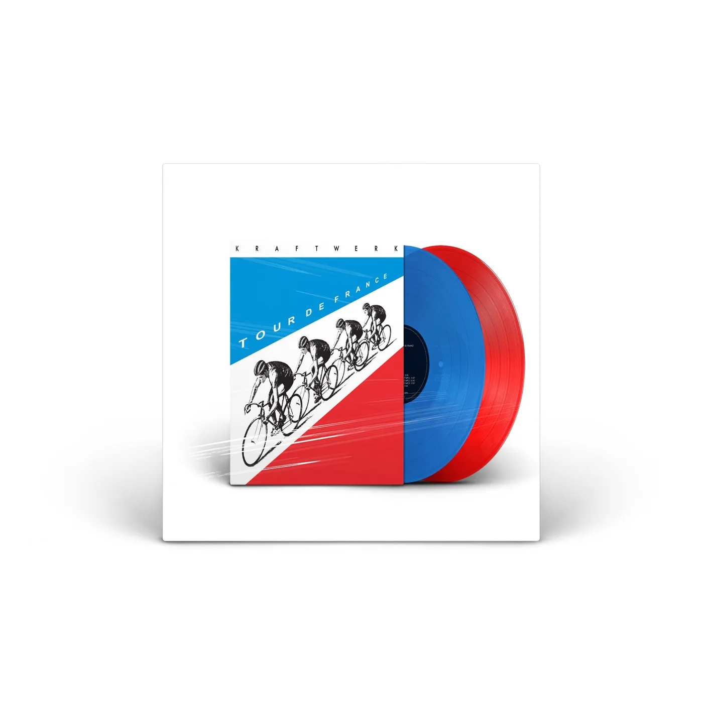 Kraftwerk Tour de France (Transparent Blue/ Red Vinyl) vinyl 2LP