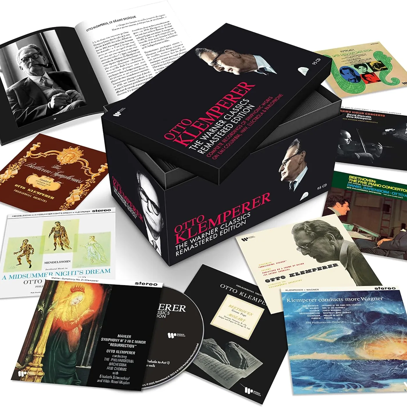 Otto Klemperer The Complete Warner Classics Remastered Edition: Symphonic works & Concertos - EMI Columbia, HMV, Electrola & Parlophone Recordings 95CD