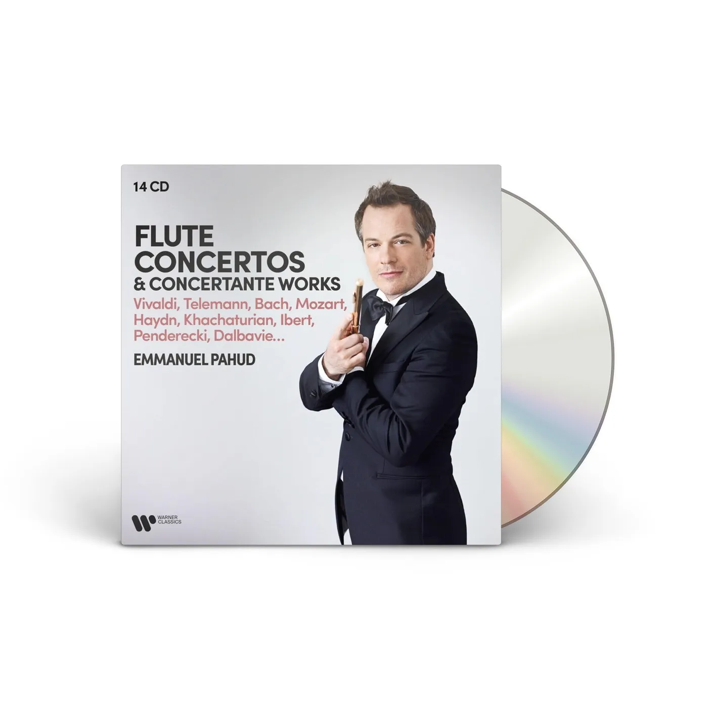 Emmanuel Pahud Flute Concertos & Concertante Works - Vivaldi, Telemann, Bach, Mozart, Haydn, Khachaturian, Ibert, Penderecki, Dalbavie… 14CD