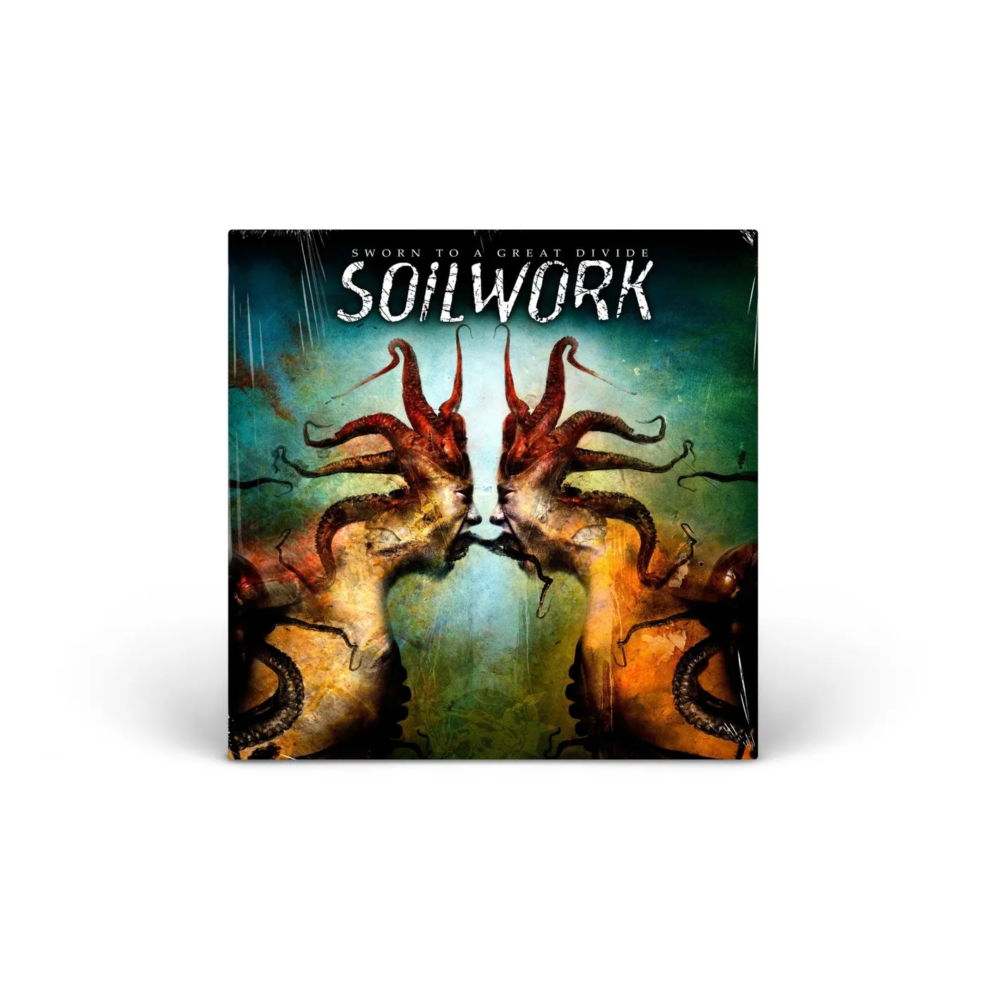 Soilwork Sworn to a Great Divide (Transparent Green - Sleeve / Lyric Sheet + Poster) vinyl LP