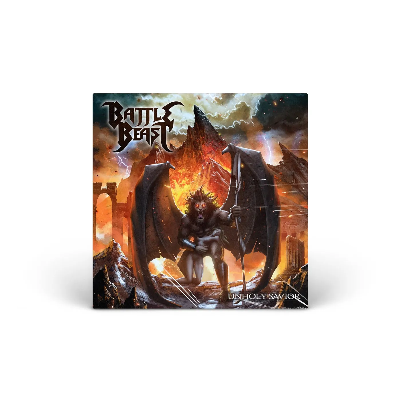 Battle Beast Unholy Savior (TRANSPARENT YELLOW VINYL) vinyl LP