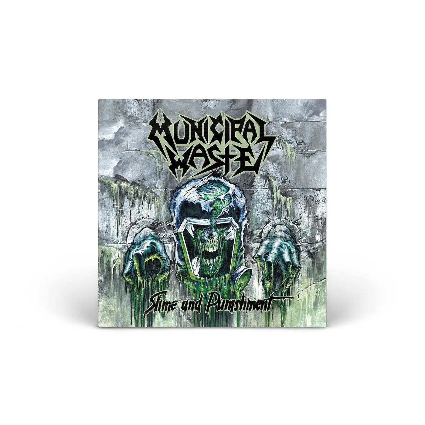 Municipal Waste Slime & Punishment (Gray & Mint Swirl W/ Black) vinyl 2LP