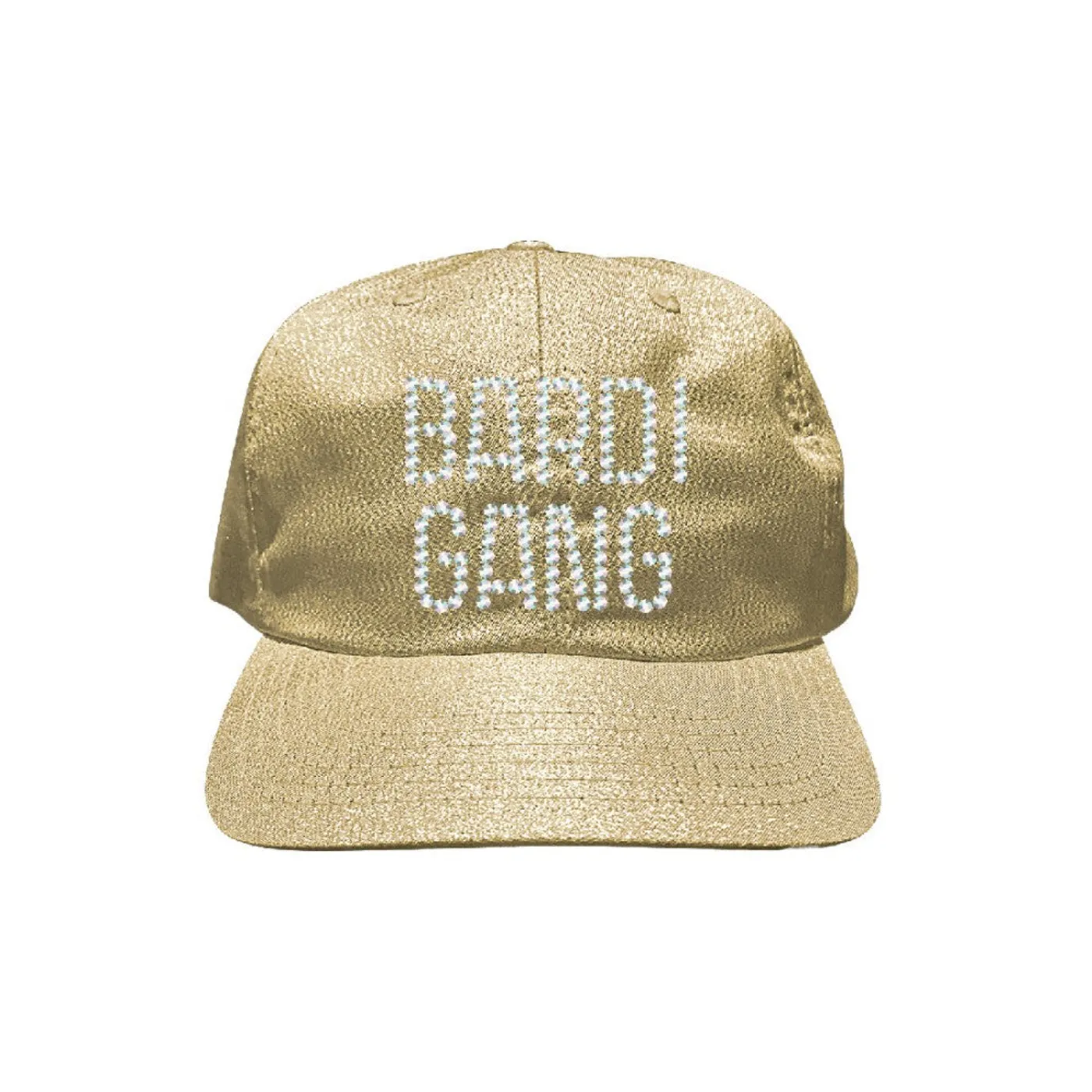 Cardi B Gold Rhinestone Bardi Gang Hat