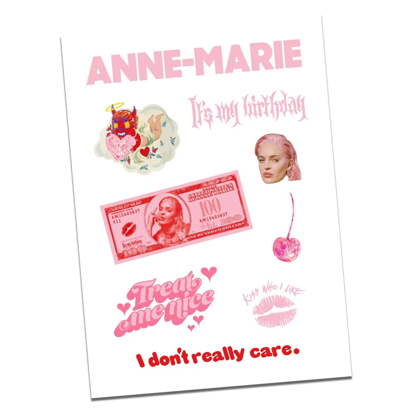Anne-Marie Birthday Sticker Set