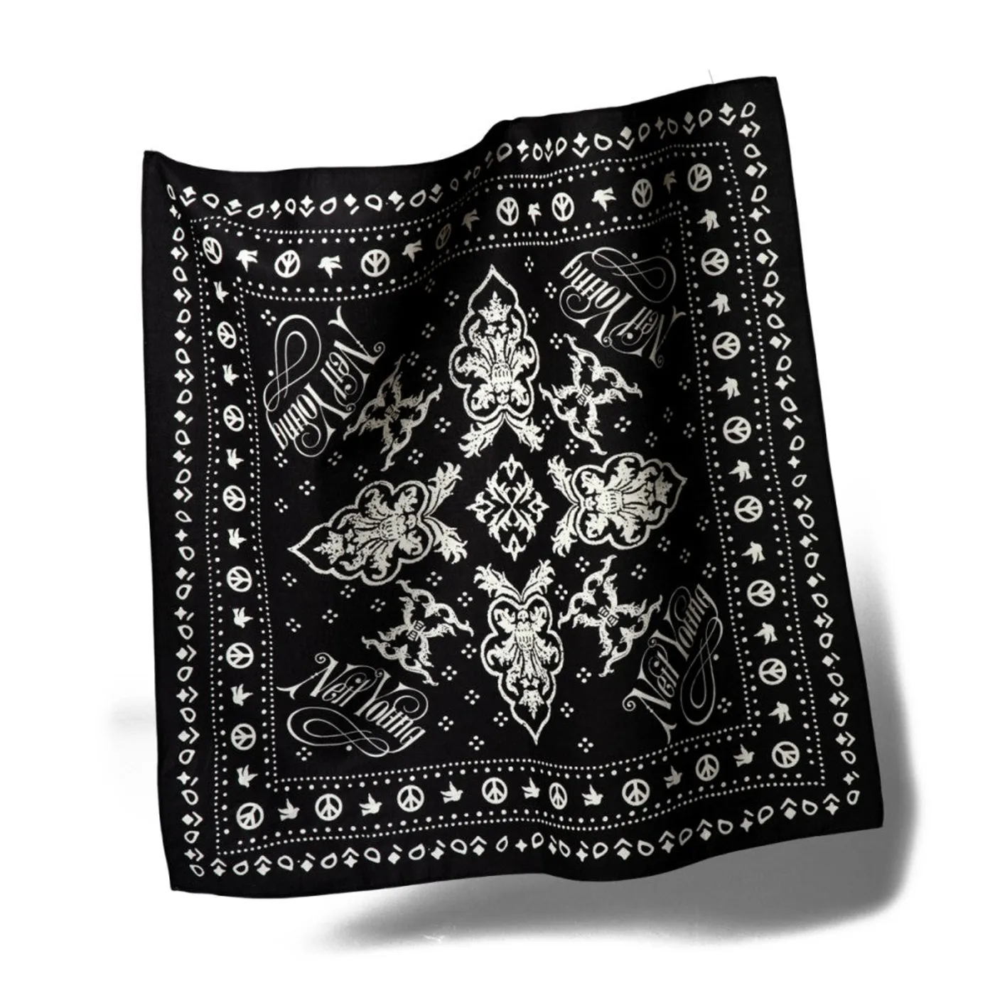 Neil Young Classic Black Bandana