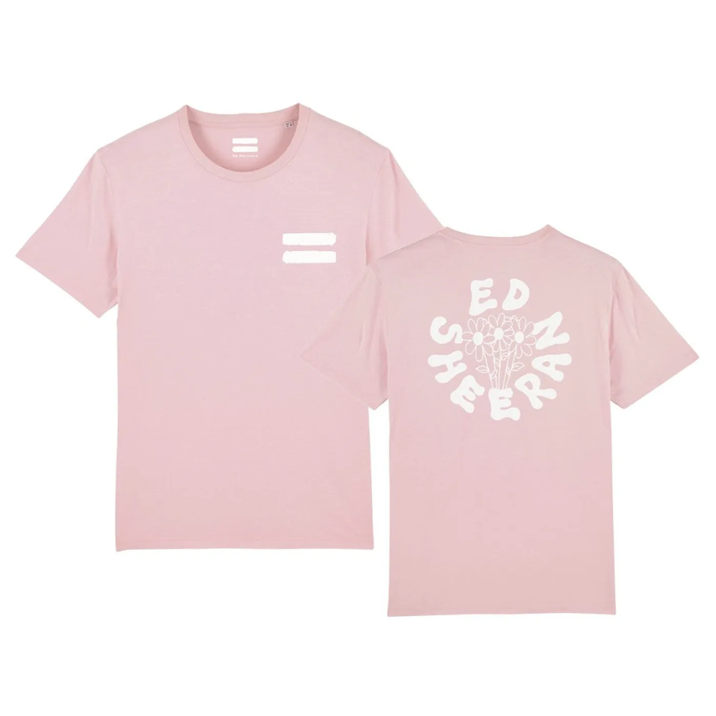 Ed Sheeran Equals A Bunch Of Flowers T-Shirt Pink
