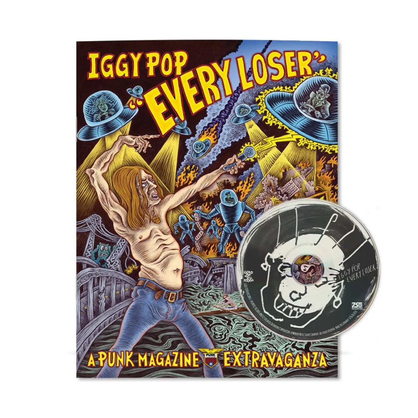Iggy Pop EVERY LOSER Fan Zine with CD
