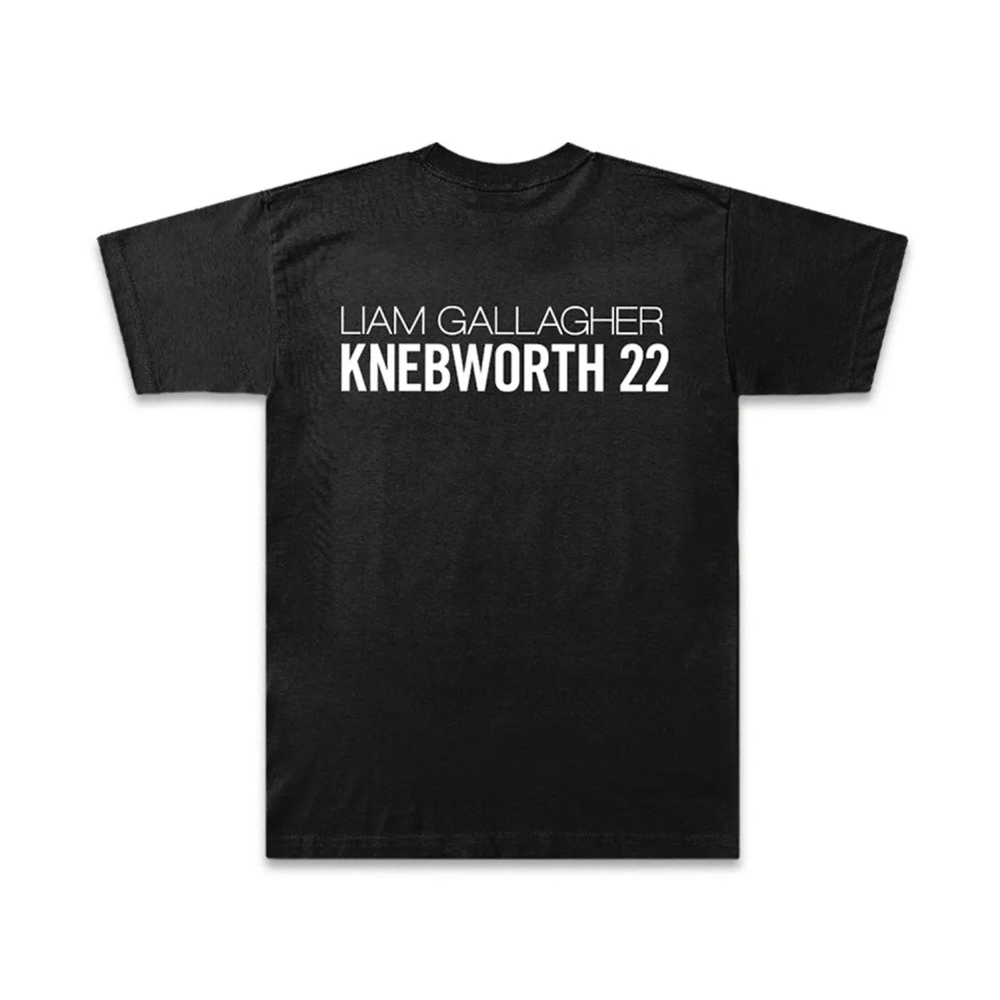 Liam Gallagher Knebworth 22 Live Photo T-Shirt Black