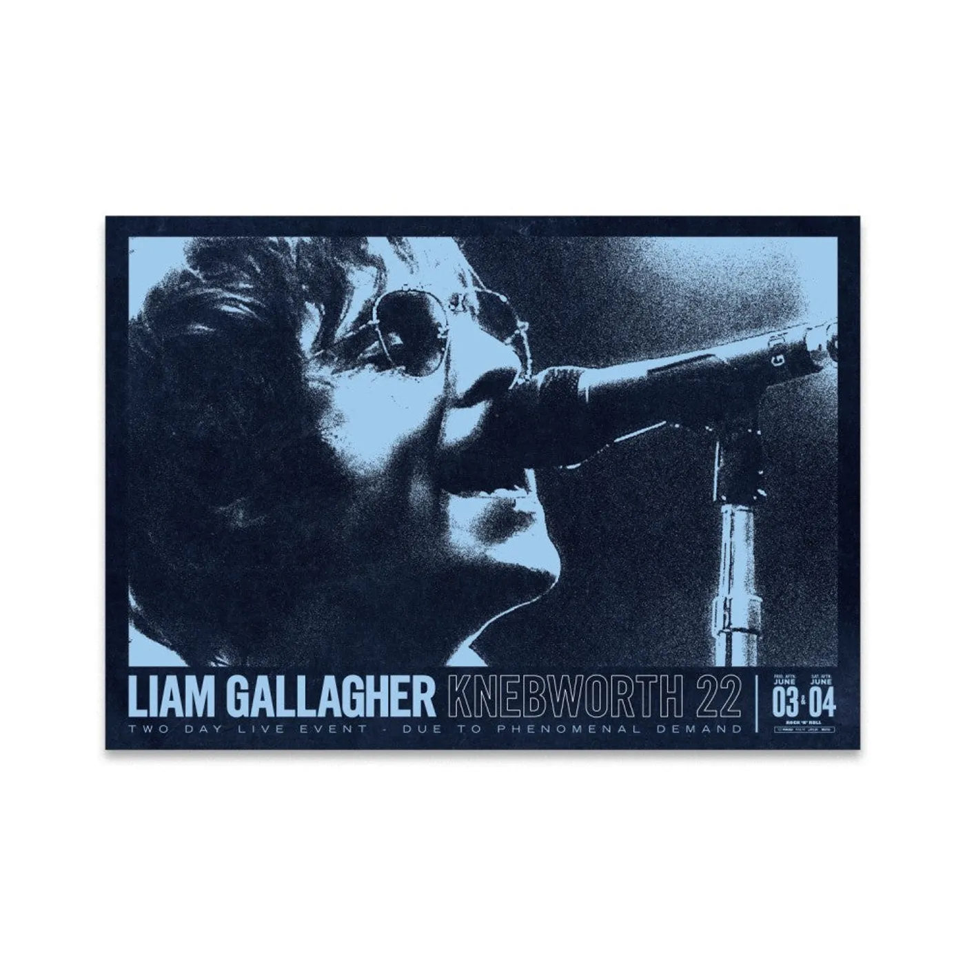 Liam Gallagher Knebworth 22 Live A2 Photo Print