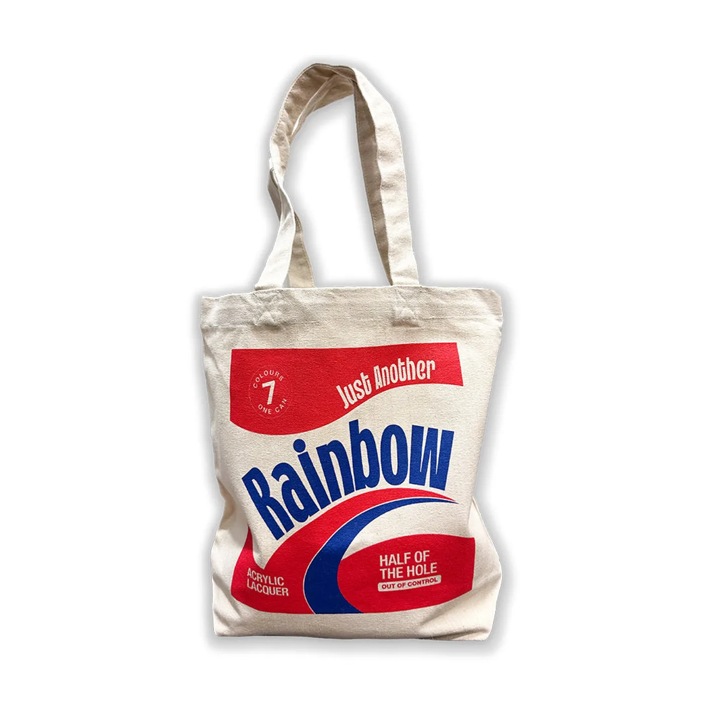 Liam Gallagher Just Another Rainbow Tote Bag Natural