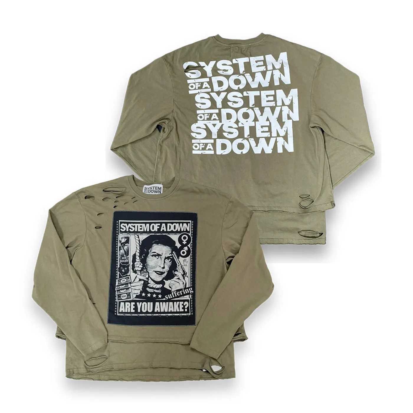 System Of A Down Awake Distressed Long Sleeve
