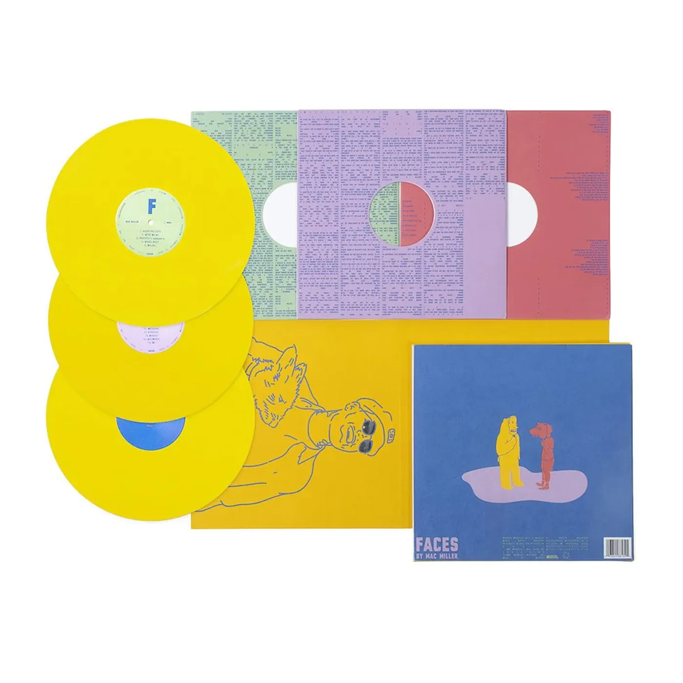 Mac Miller Faces Yellow Edition Vinyl 3LP