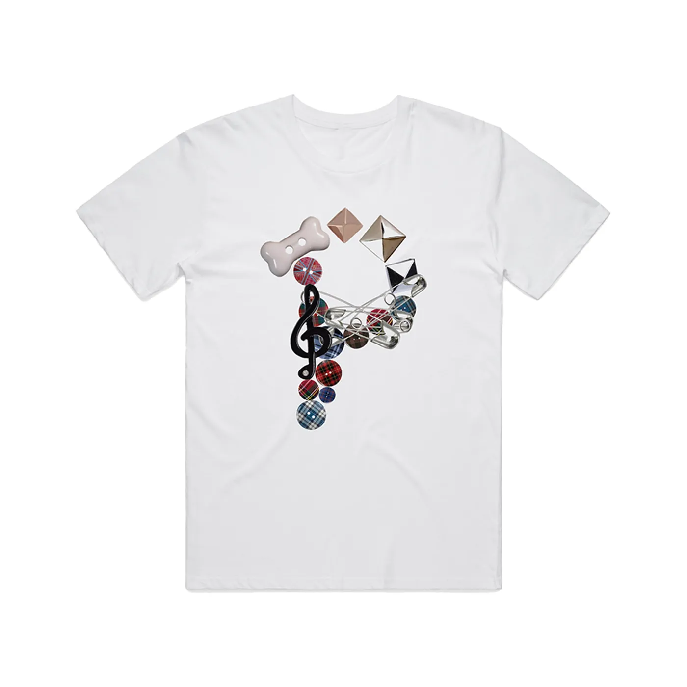 PinkPantheress Buttons T-Shirt White