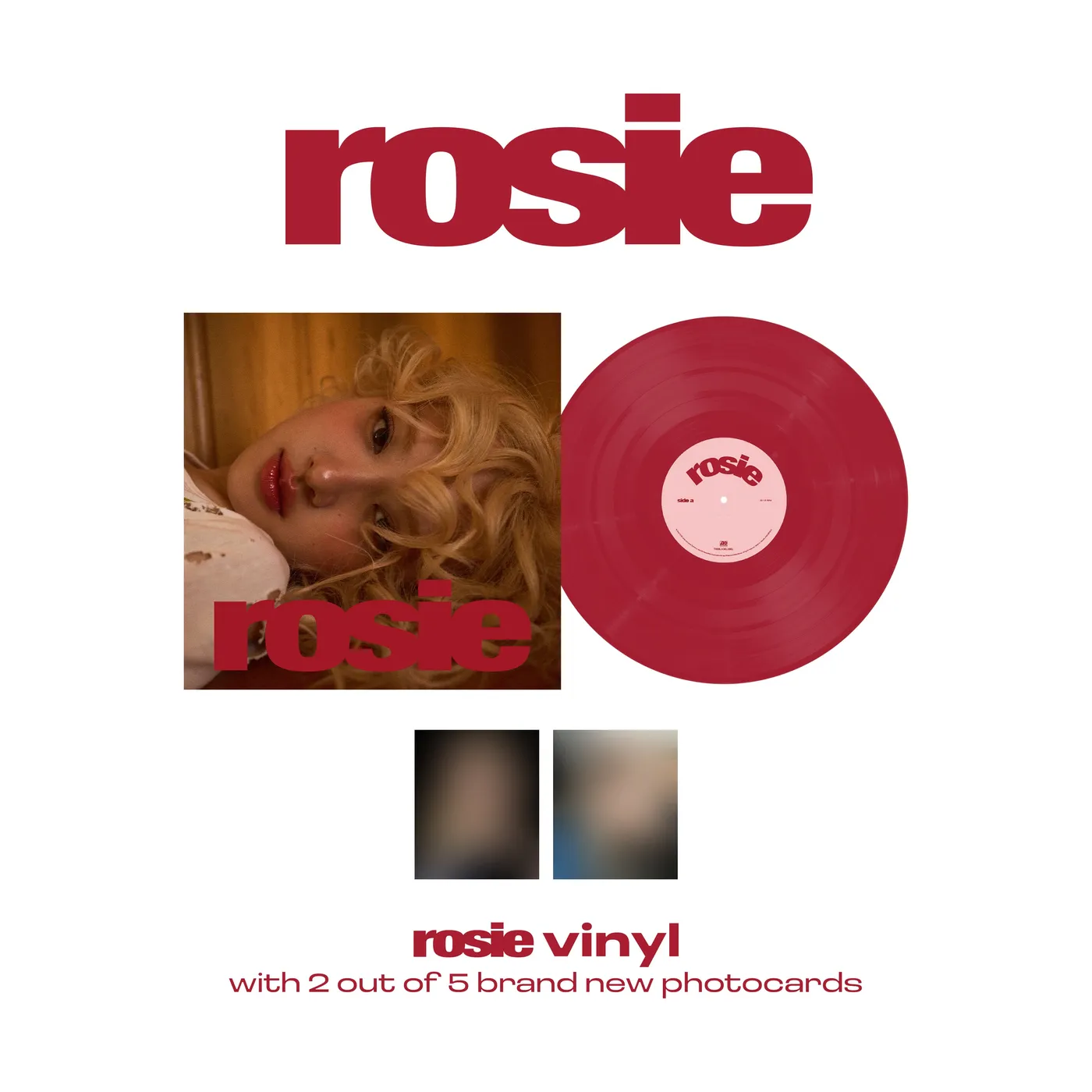 Rosé (BLACKPINK) rosie (red vinyl w/ photocards)