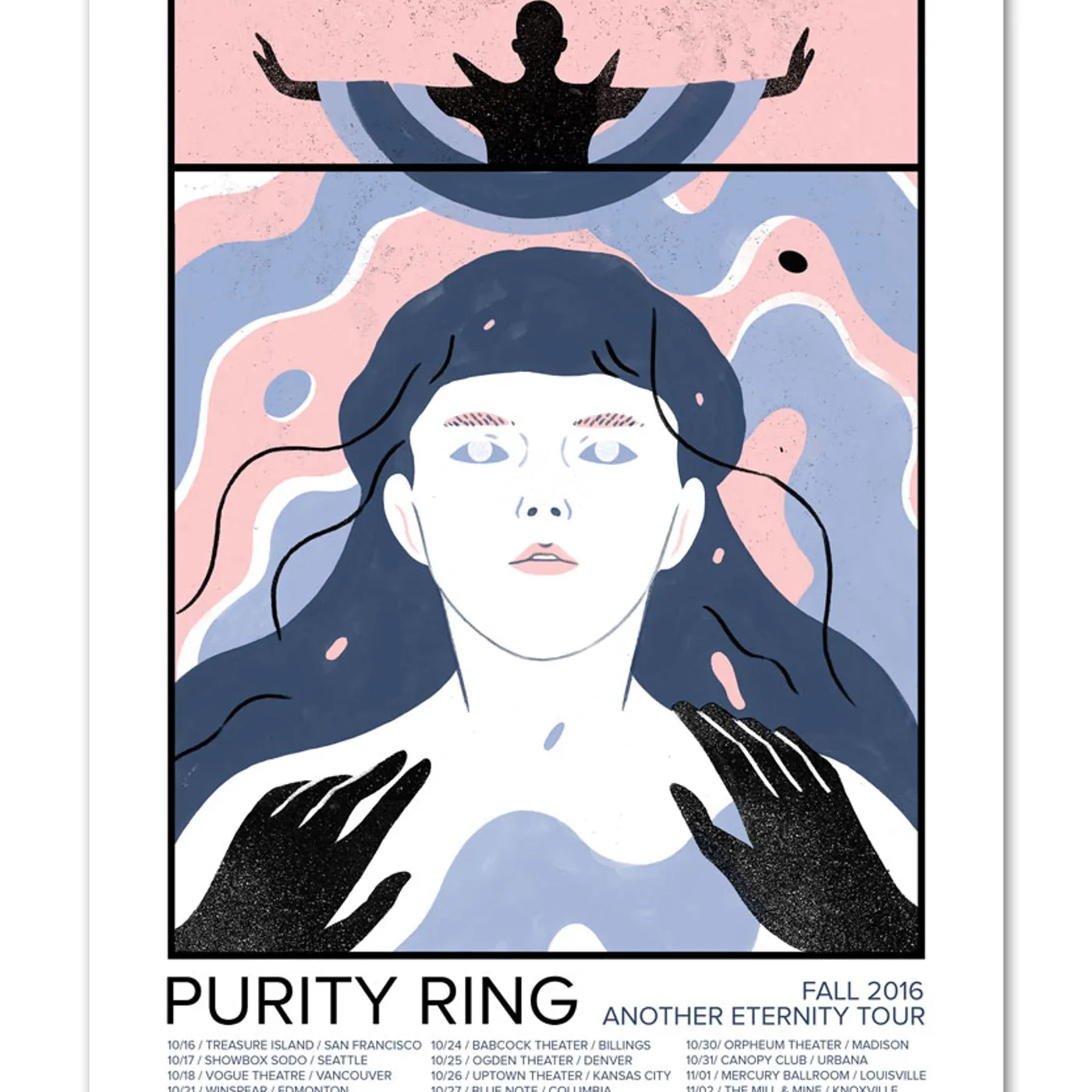 Purity Ring Fall Tour 2016 Poster