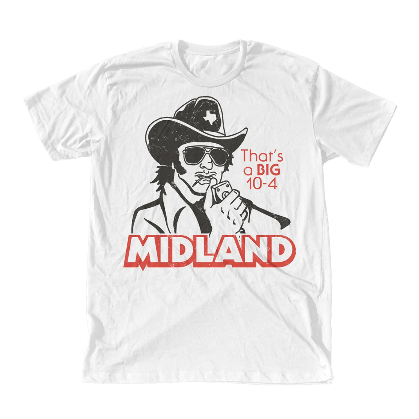 Midland Big 10-4 White T-shirt