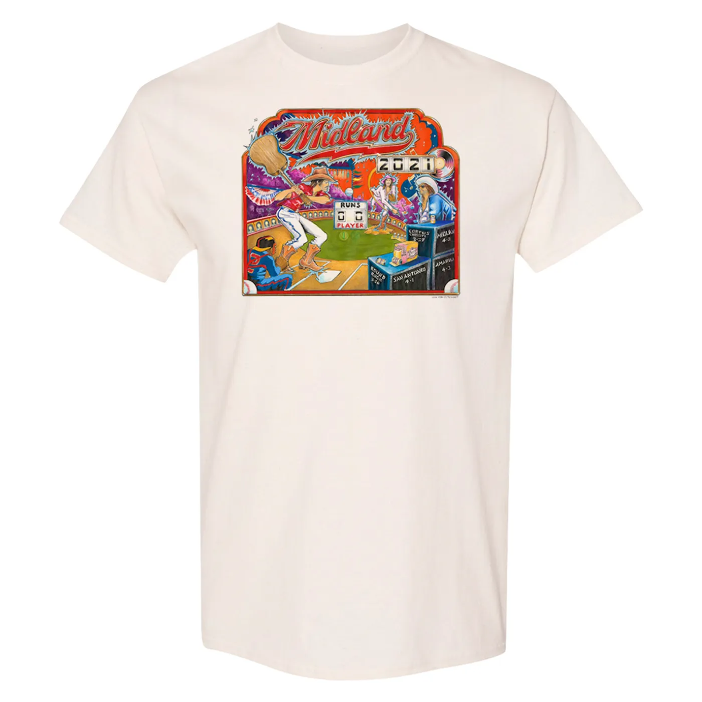 Midland Back to the Minors Natural Illustration T-Shirt