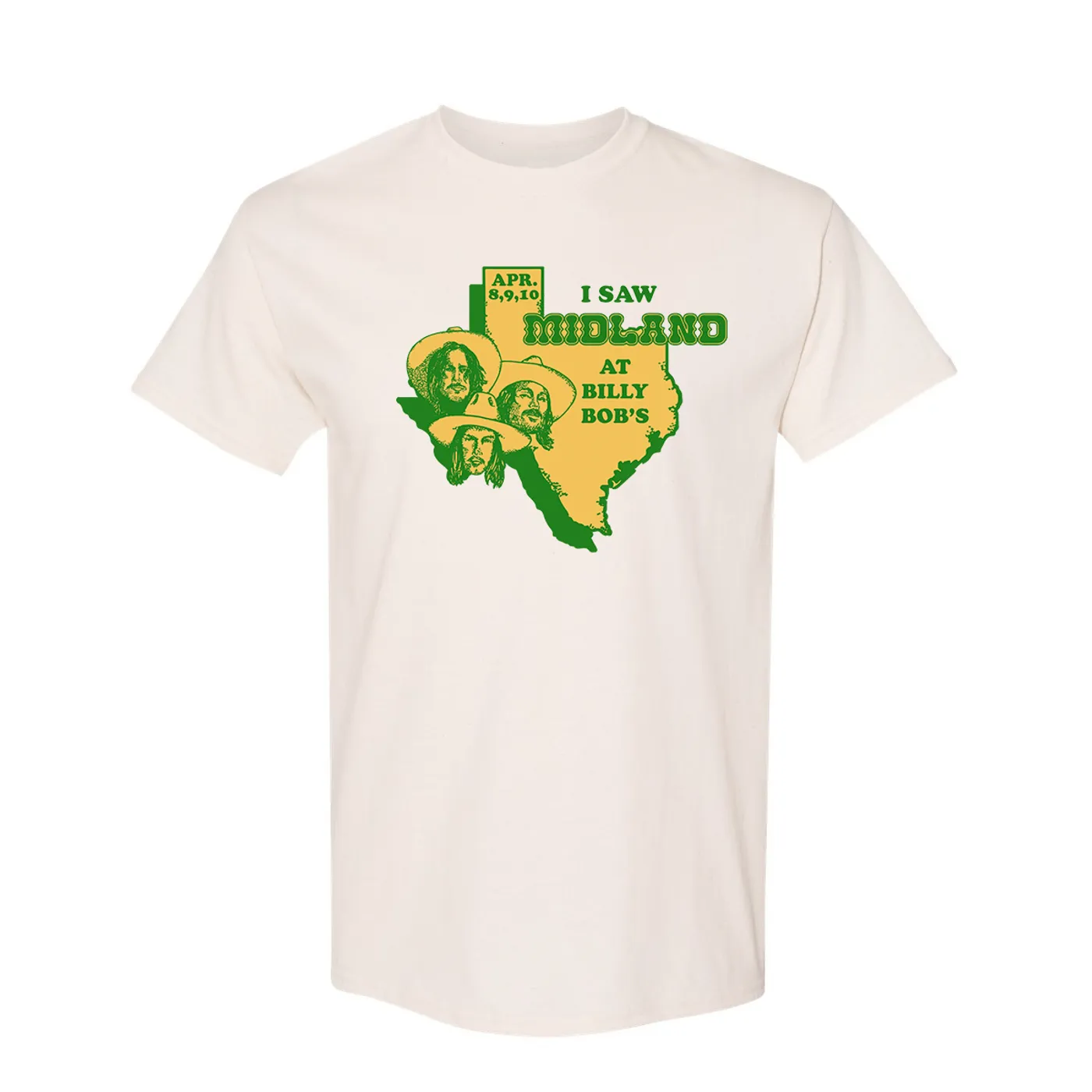 I Saw Midland at Billy Bob's Cream T-Shirt