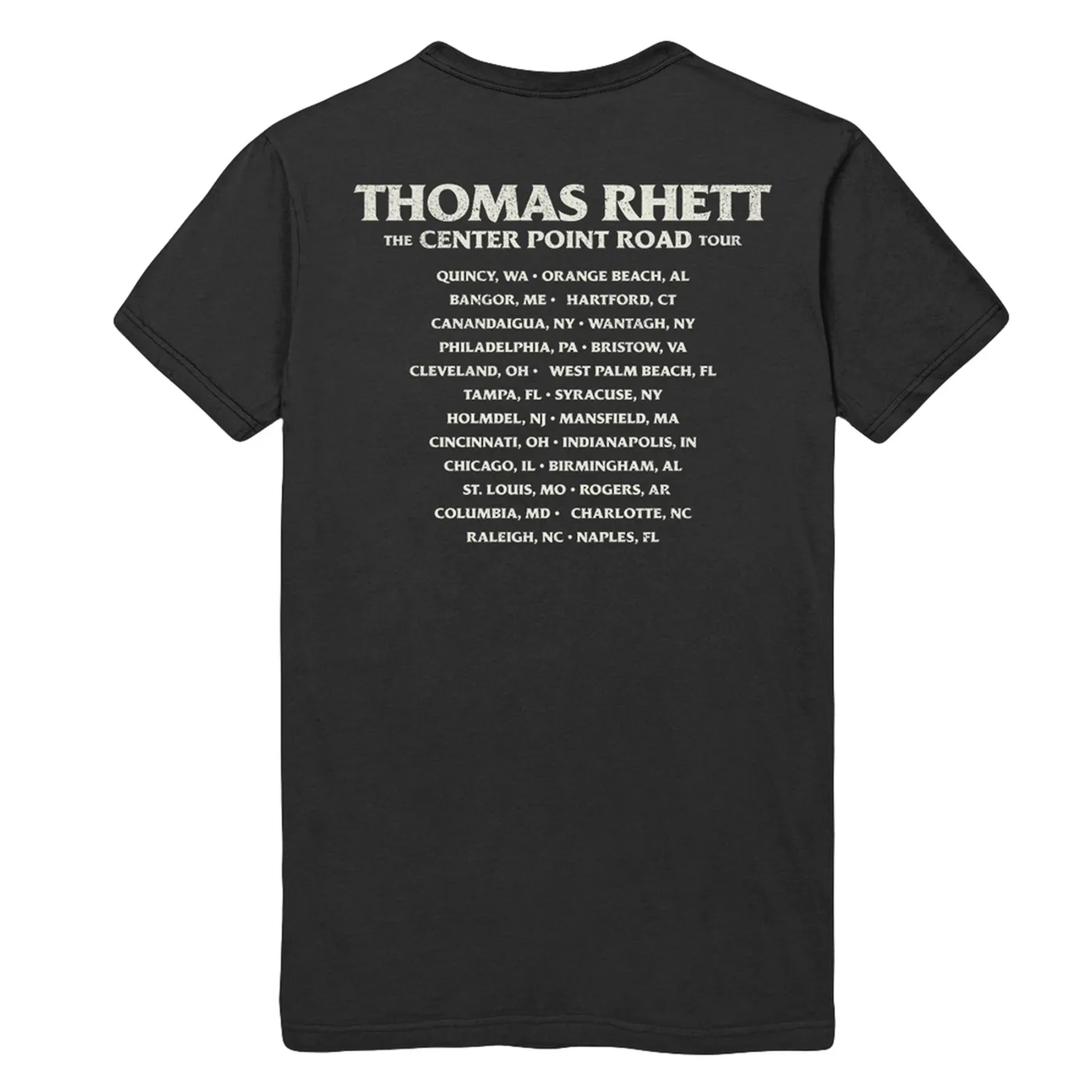 Thomas Rhett Center Point Road Dateback T-Shirt