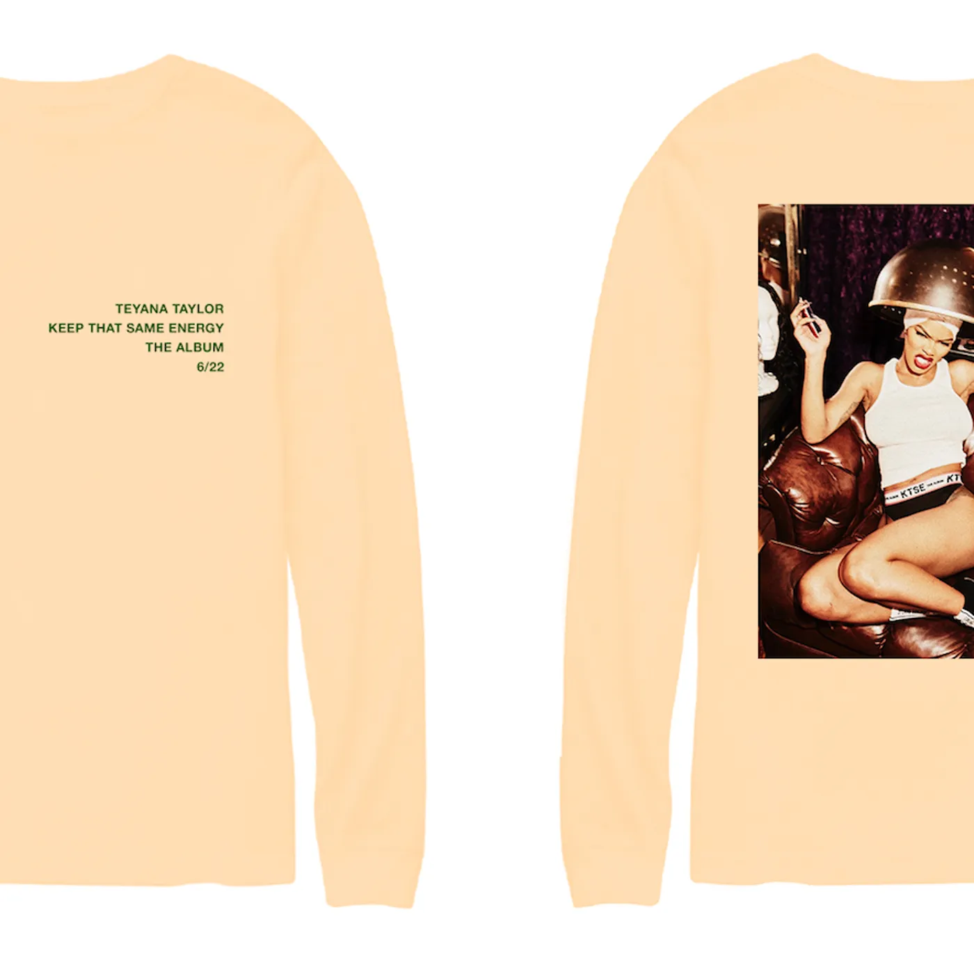 Teyana Taylor TAN: ARMY GREEN TEE