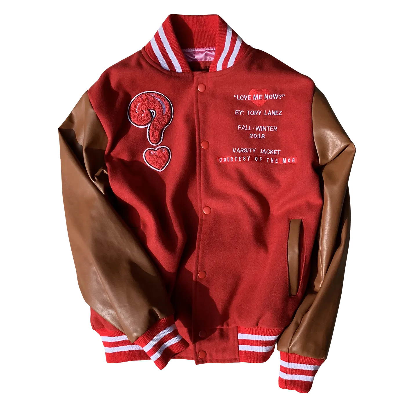 Tory Lanez Love Me Now? Red Letterman Jacket