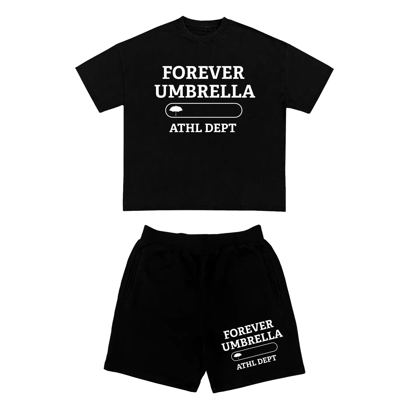 Tory Lanez Forever Umbrella Athletic Dept shirt and shorts set