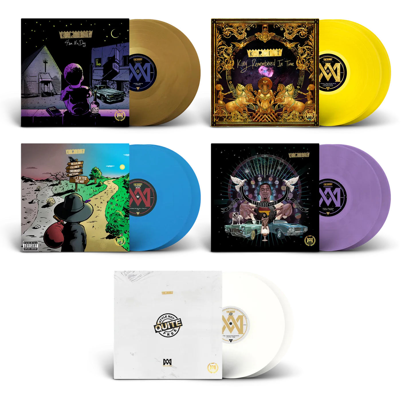 Big K.R.I.T. ALL 5 Mixtape Vinyl Collection