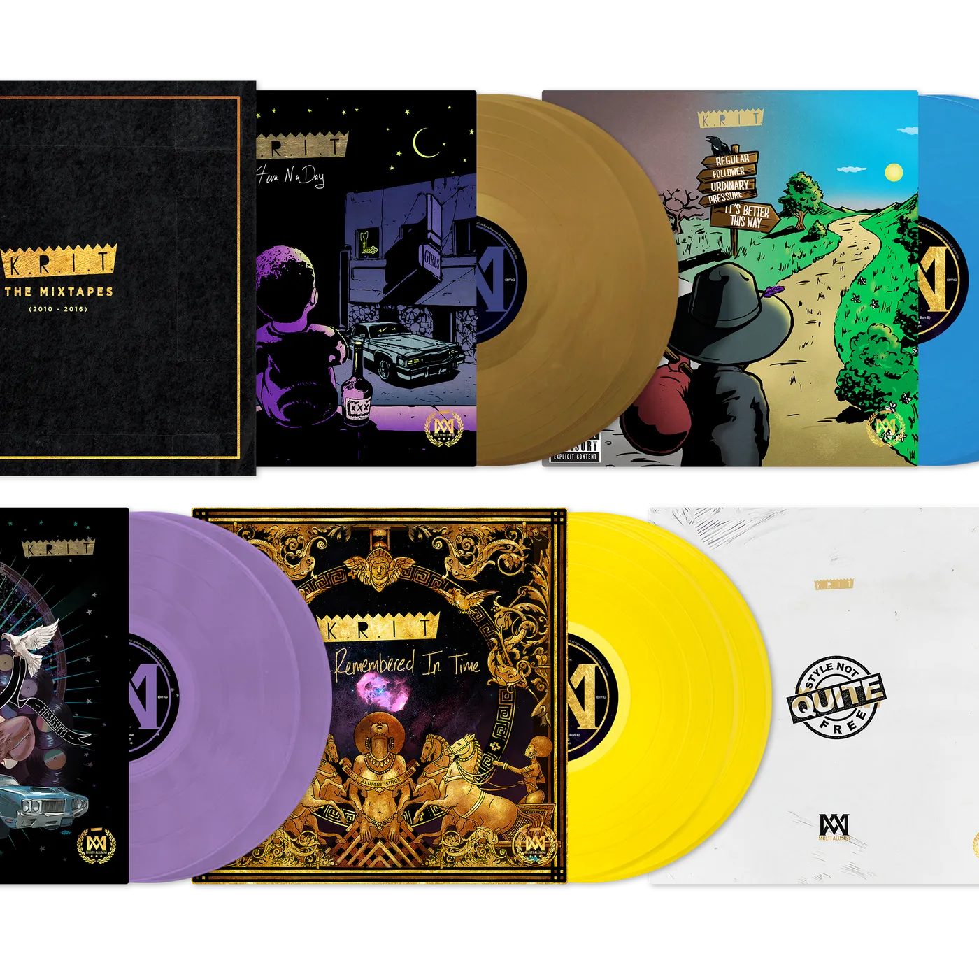 Big K.R.I.T. ALL 5 Mixtape Vinyl Collection