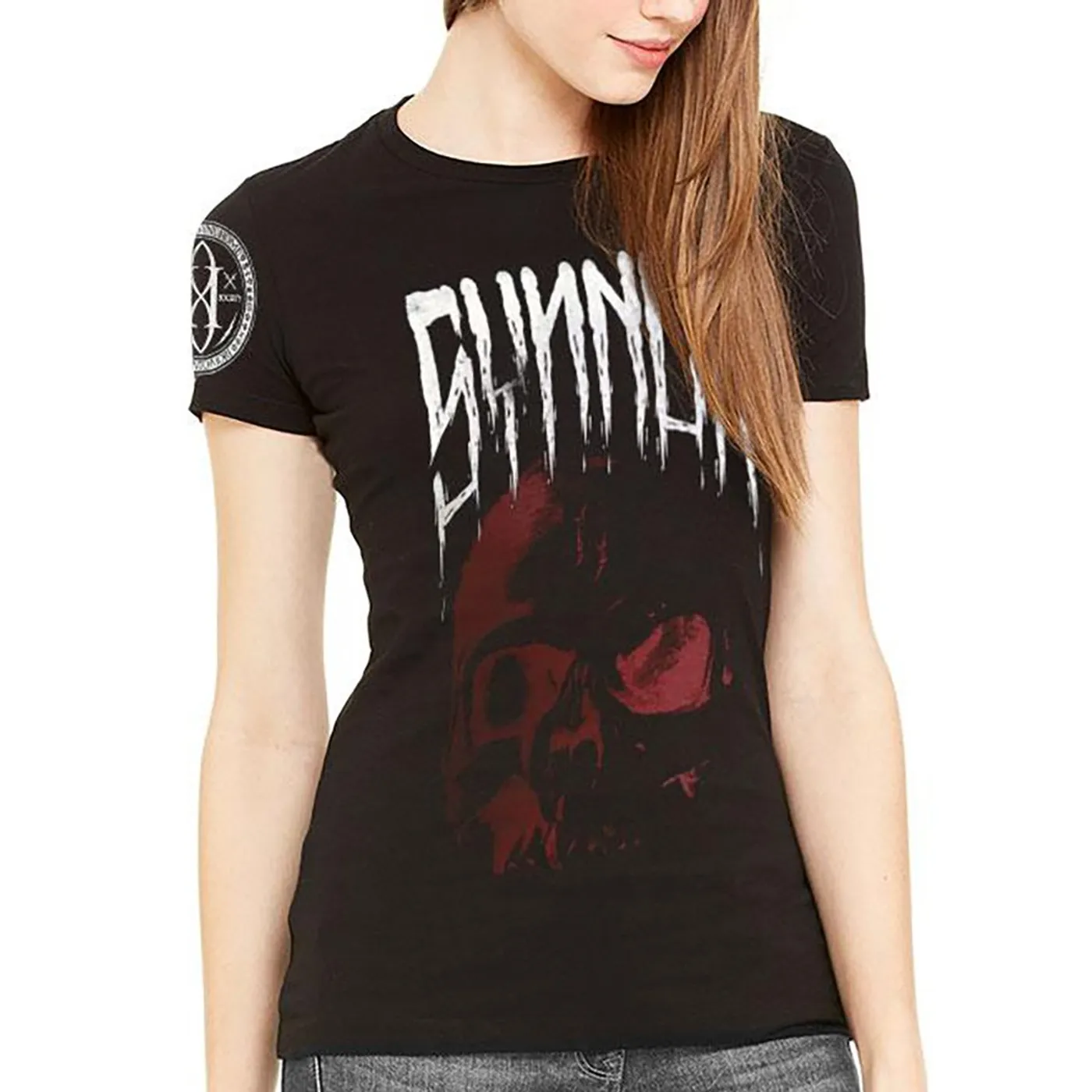 Gemini Syndrome Synner Skull Womens T