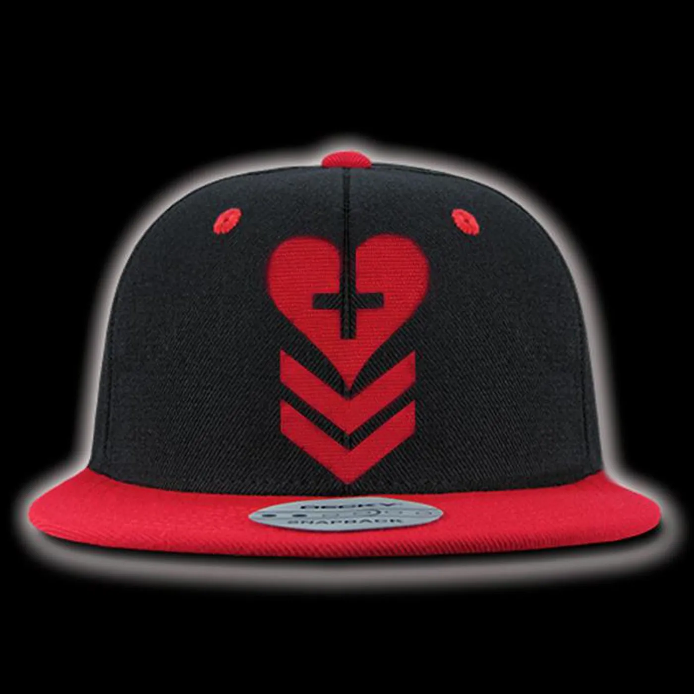 Davey Suicide Cross Your Heart Snap Back Hat Embroidered