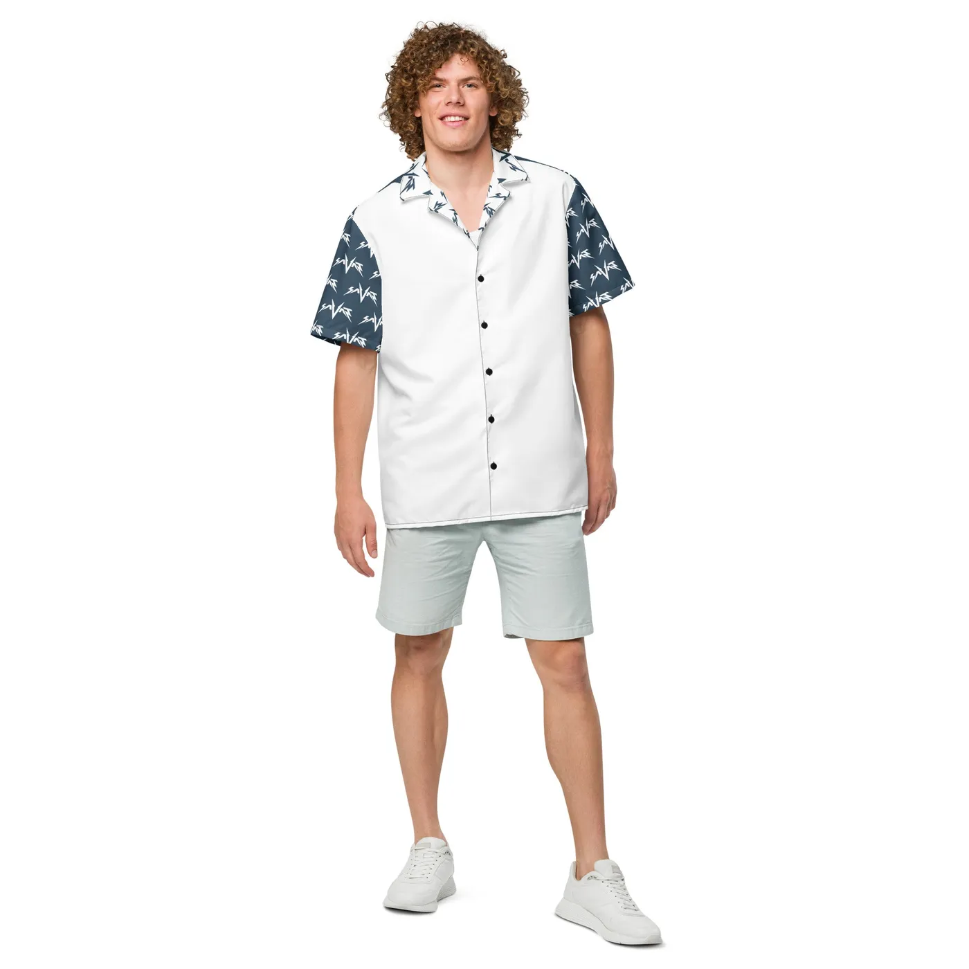 Savant Logo Navy Button Shirt